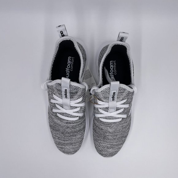 adidas Cloudfoam Pure Grey / White Womens Shoes - Picture 5 of 8